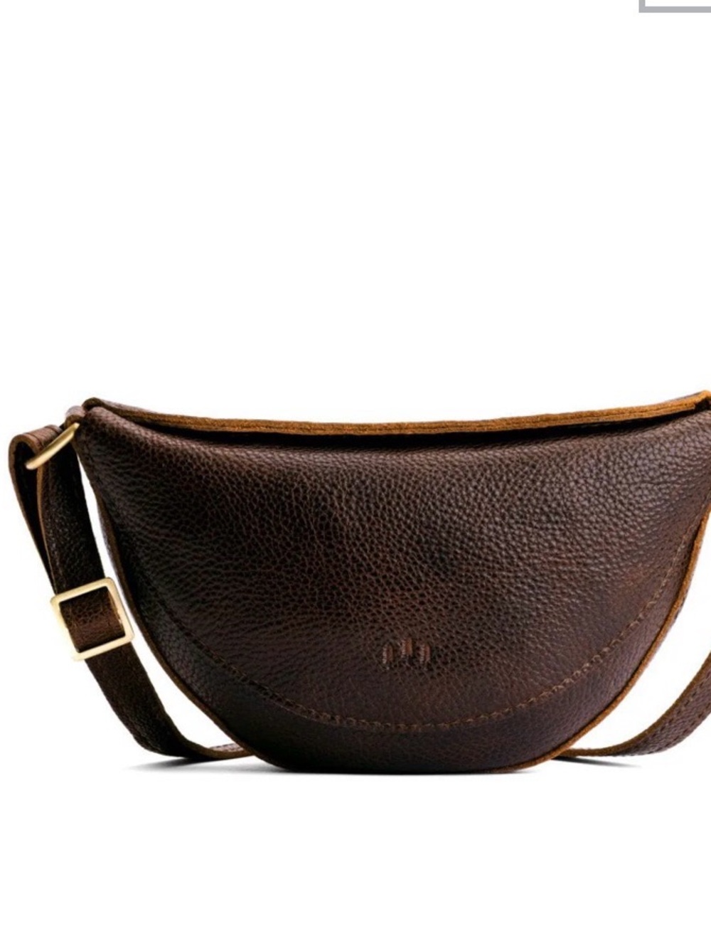 Portland Leather Koala Sling Bag in Cold Brew NWOT